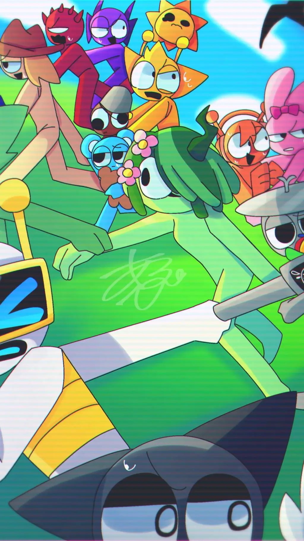 ai character: sprunki background