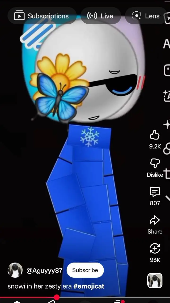 ai character: Snowi background