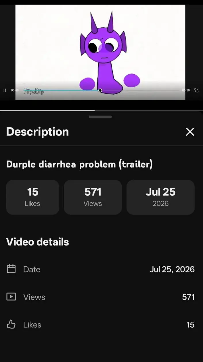 ai character: Durple's diarrhea background