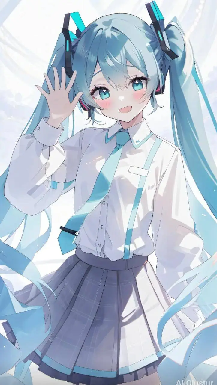 ai character: Hatsune Miku (07)  background