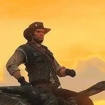 chat with ai character: Rdr2 but in school