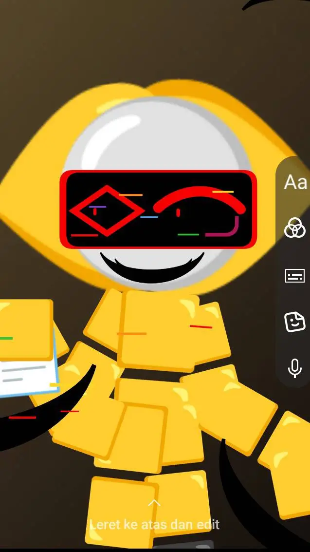 ai character: tasya sxary meat  background