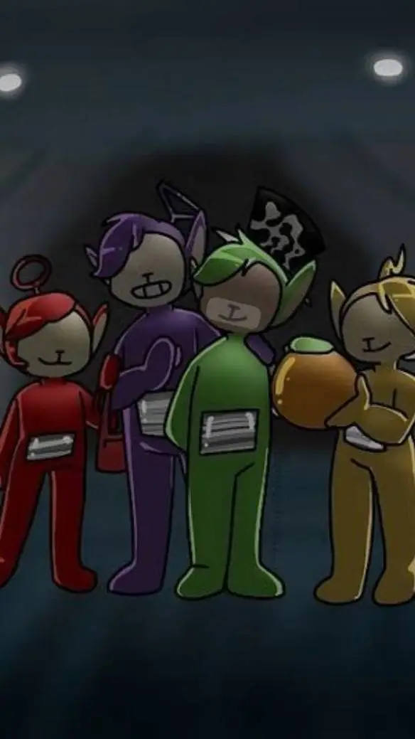 ai character: Teletubbies! 홀로! background