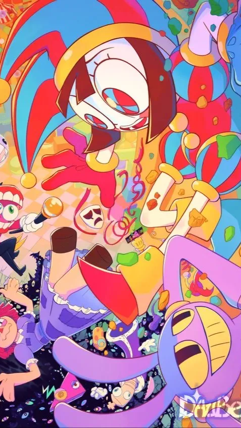 ai character: Digital circus  background