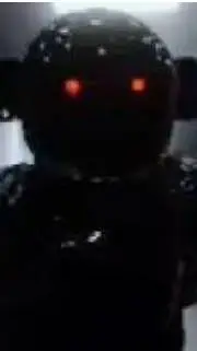 ai character: blackgoogoo  background