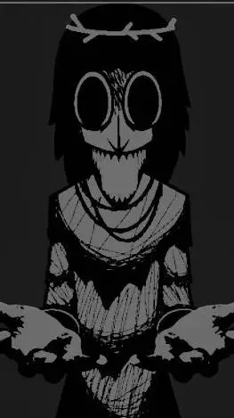 ai character: 😈-false god-😈 background