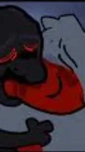 ai character: blackggxBiglarry background