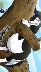 ai character: fat werewolf  background