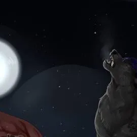 chat with ai character: fat werewolf 