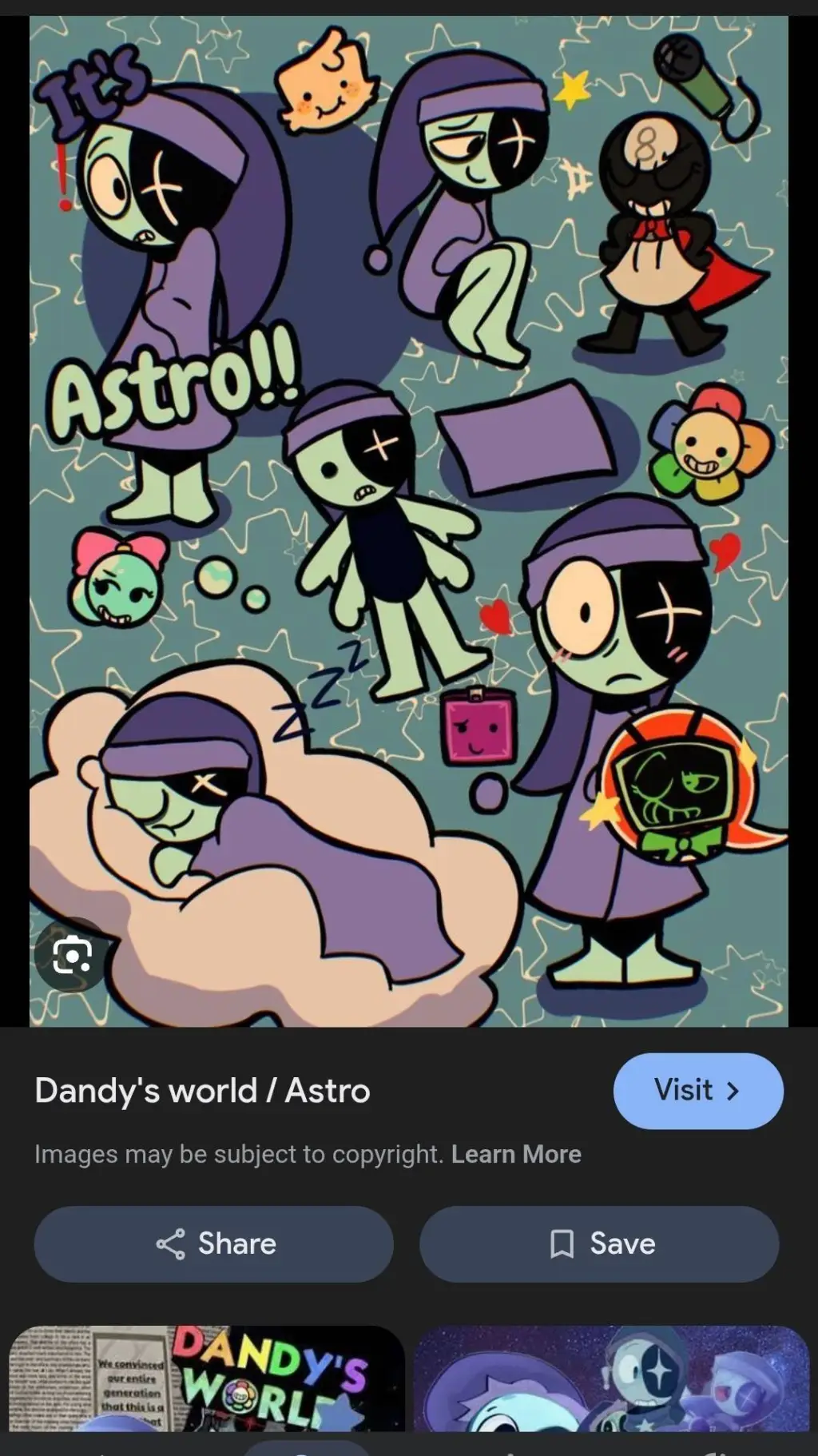 ai character: /\~•ASTRO•~/\ background