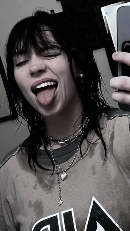 ai character: Billie ellish  background