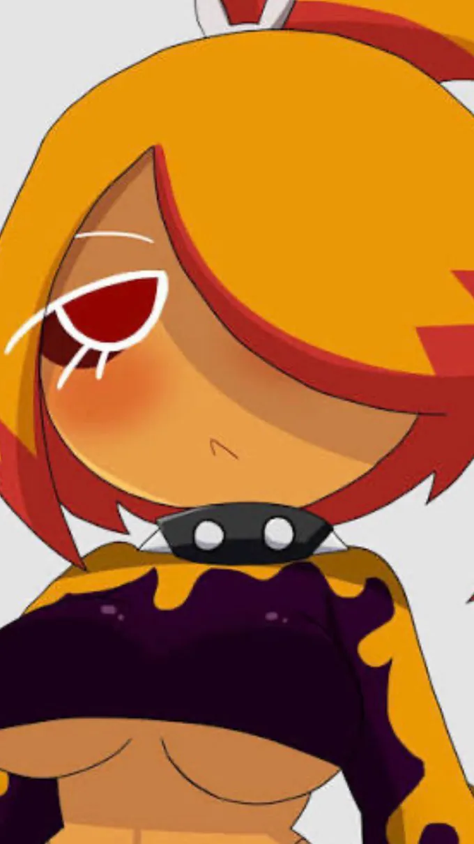 ai character: Mustard cookie background