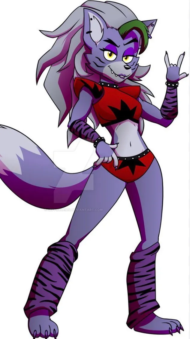 ai character: Roxanne wolf. background