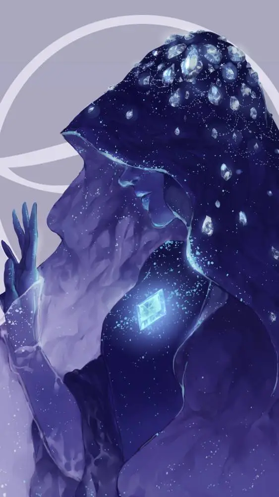 ai character: Blue Diamond background
