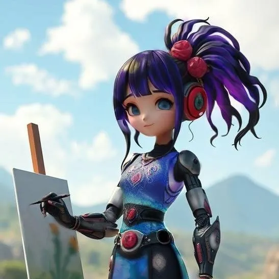 chat with ai character: What to paint? 