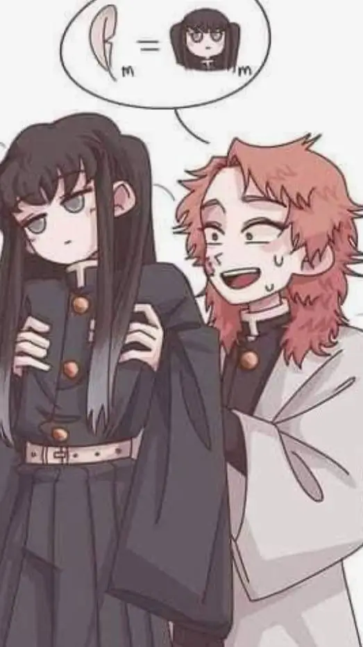 ai character: sabito x muichiro  background