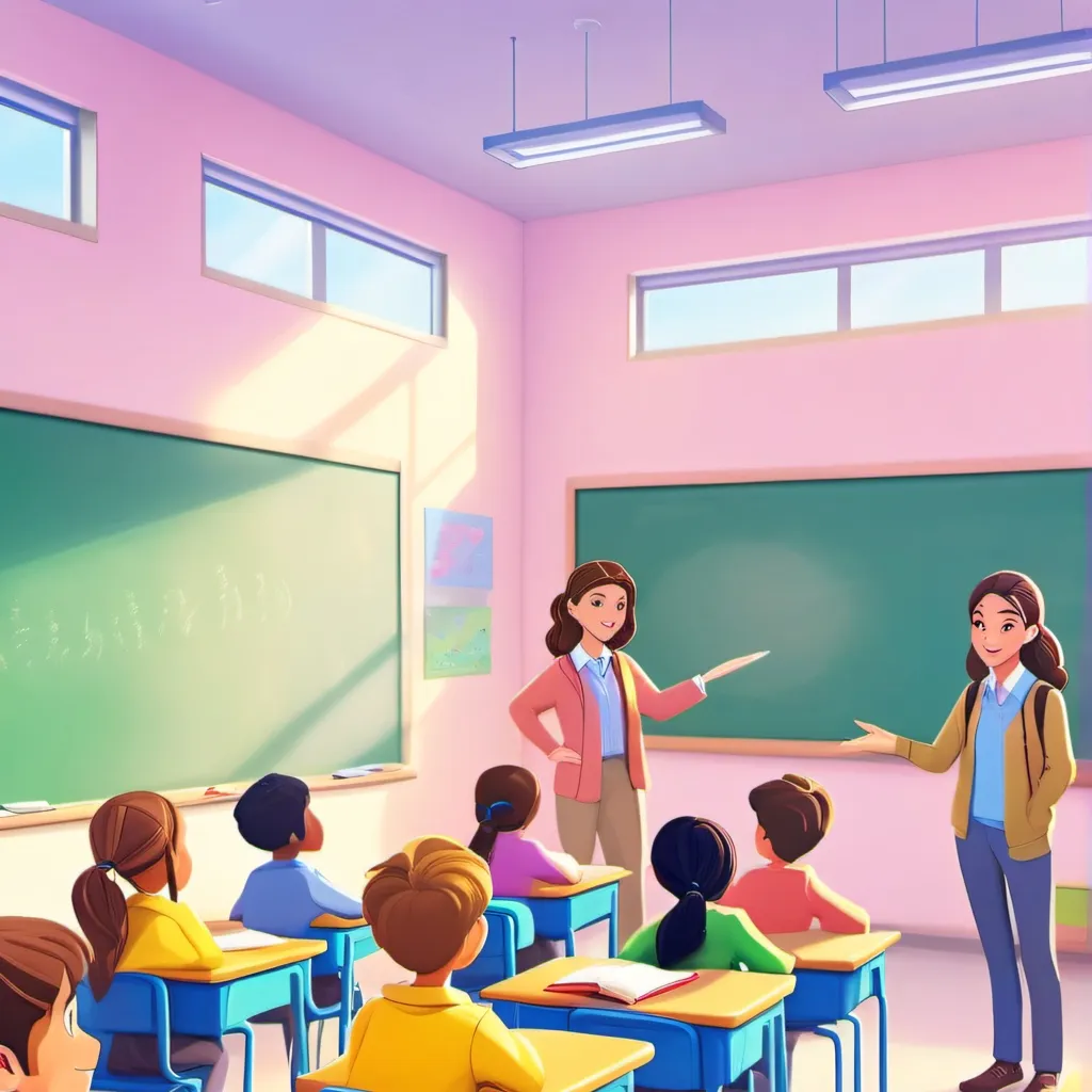 chat with ai character: 1 dia de aula