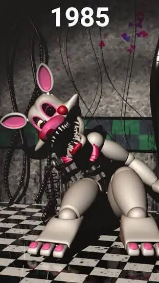 ai character: damage toy foxy background