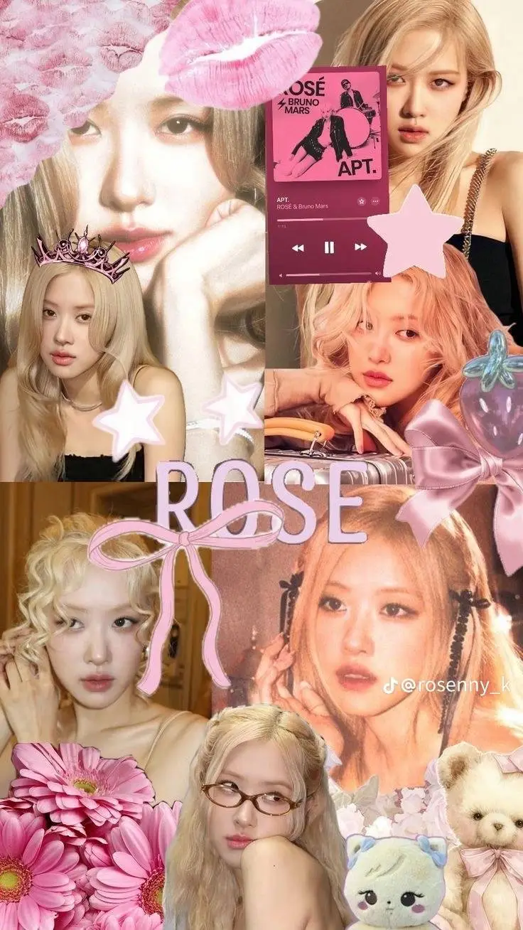 ai character: Rosé🦋💙 background
