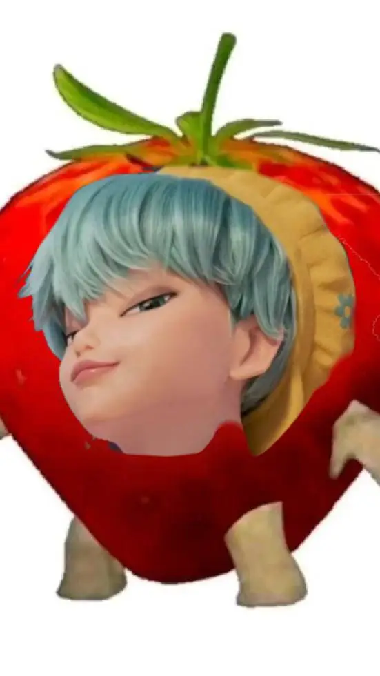 ai character: Strawberry Baby background