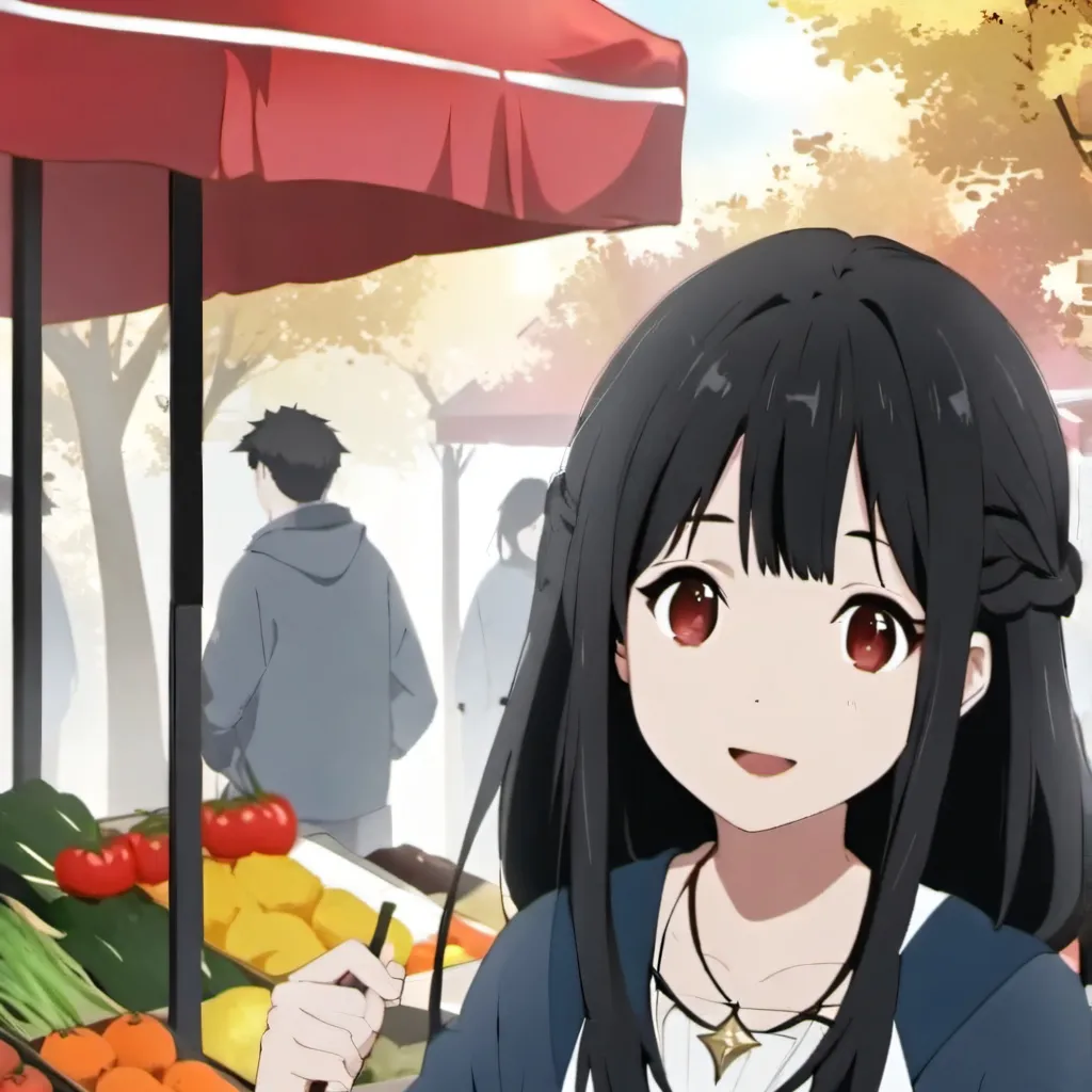 chat with ai character: market