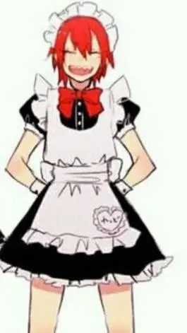 ai character: kiri in a dress background