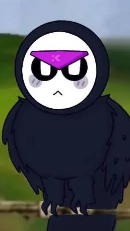 ai character: meeple but Meowl background