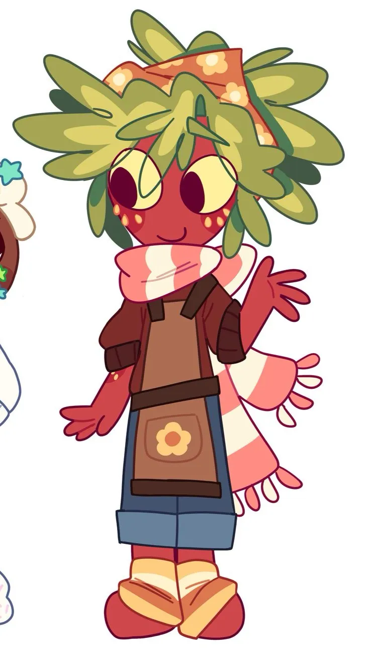 ai character: Super mad sprout background