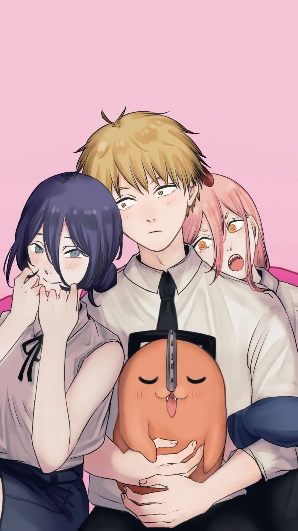 ai character: denji con amigos background