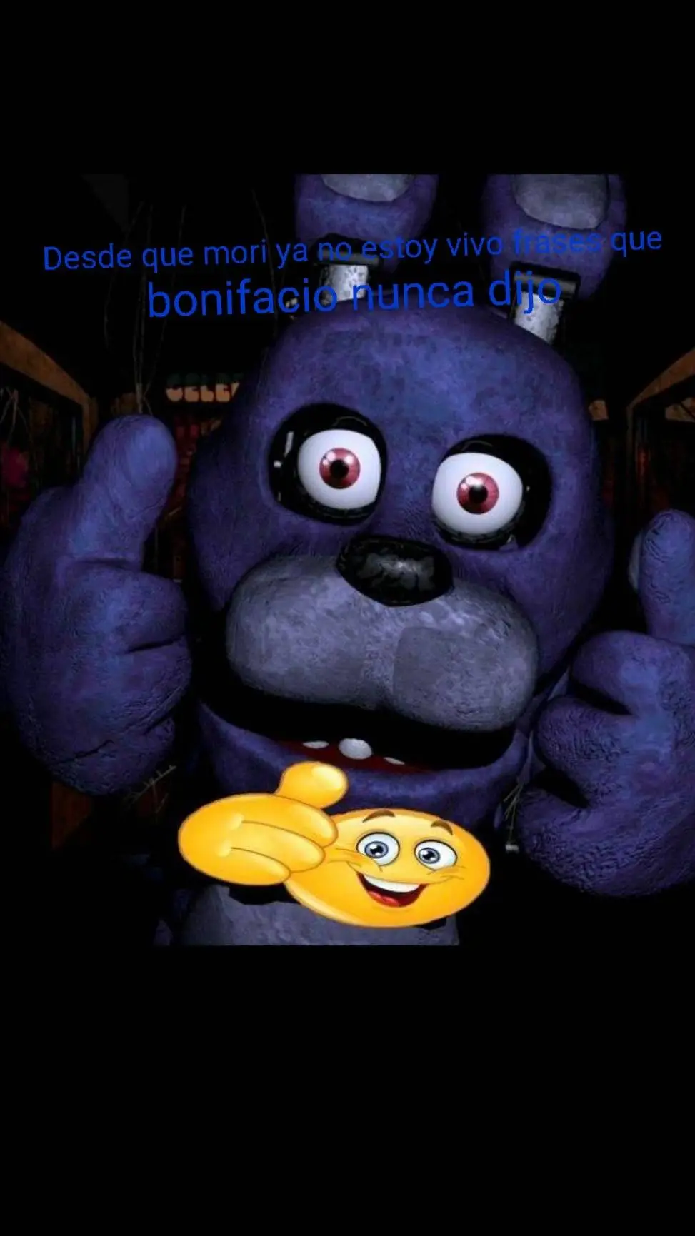 ai character: bonifaciooo🐰🔵 background