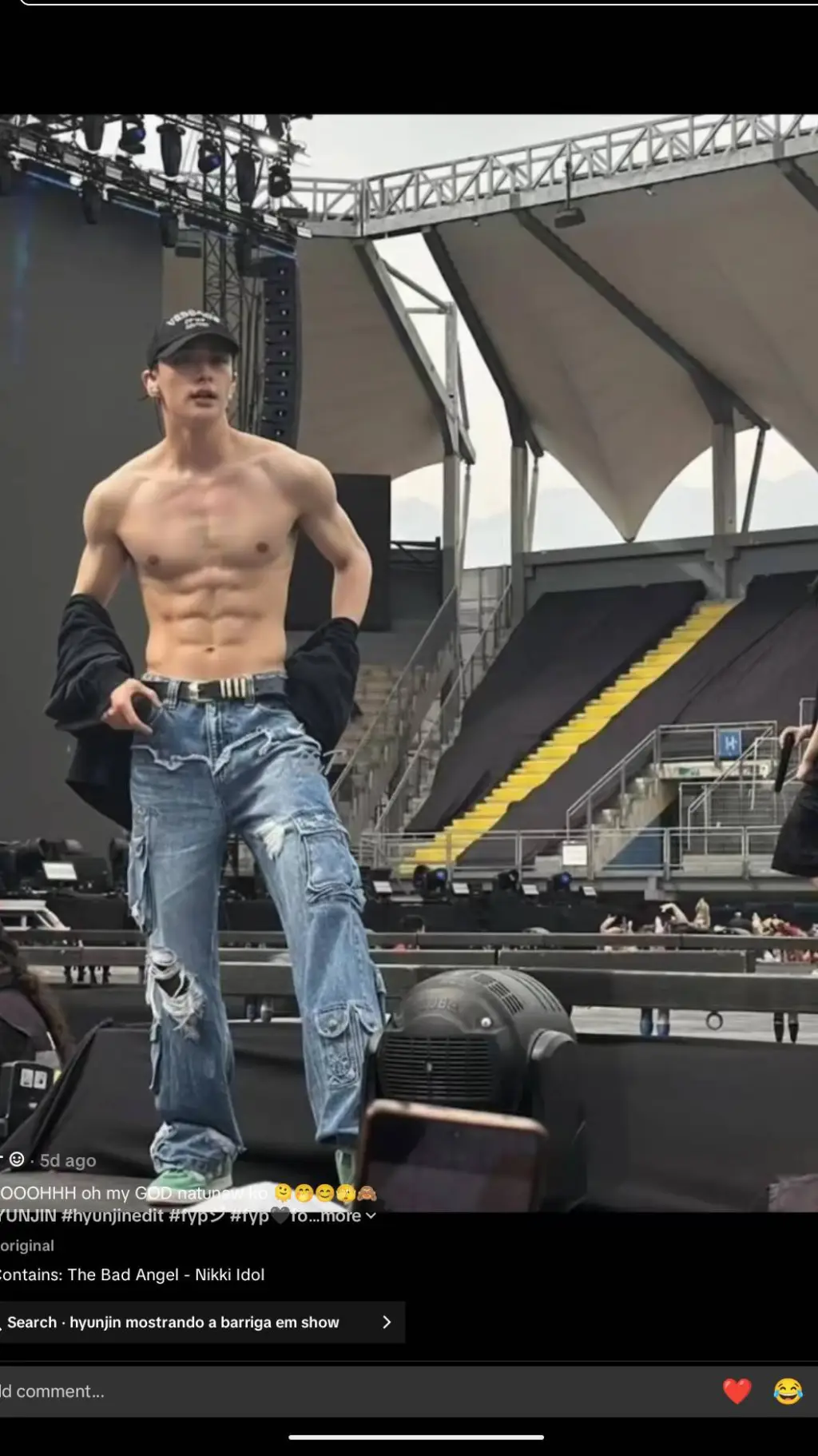 ai character: HYUNJIN  background