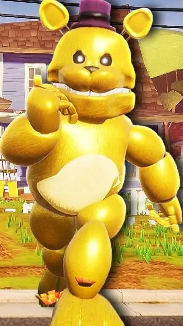 ai character: fast fredbear background