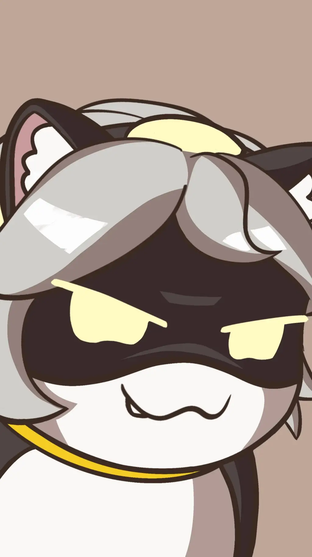 ai character: cat V background