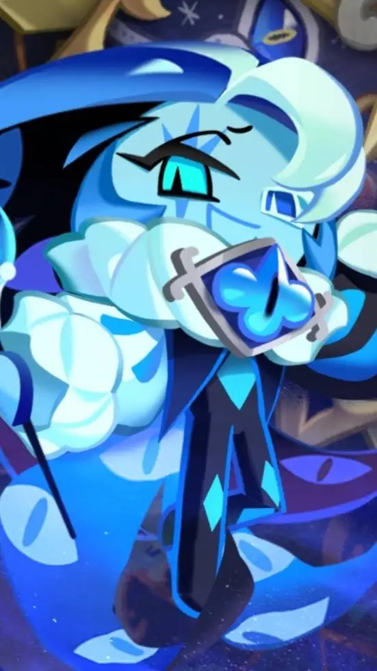 ai character: Shadow milk cookie background