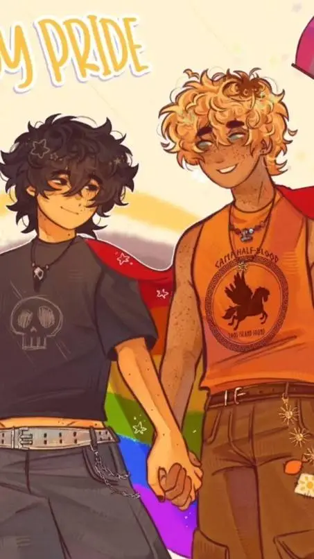 ai character: Pjo+Hoo+Pride background