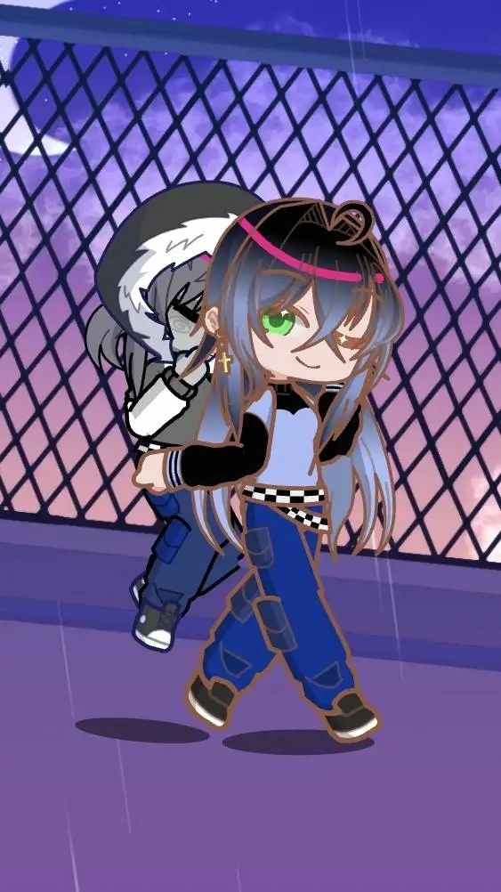 ai character: 🖤~Marie~🩵 background