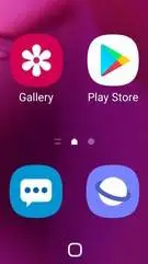 ai character: Samsung app one UI background