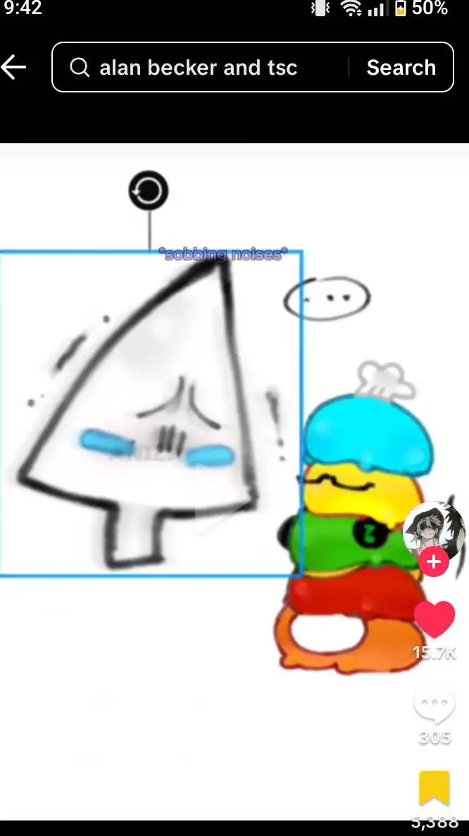 ai character: Alan Becker  background