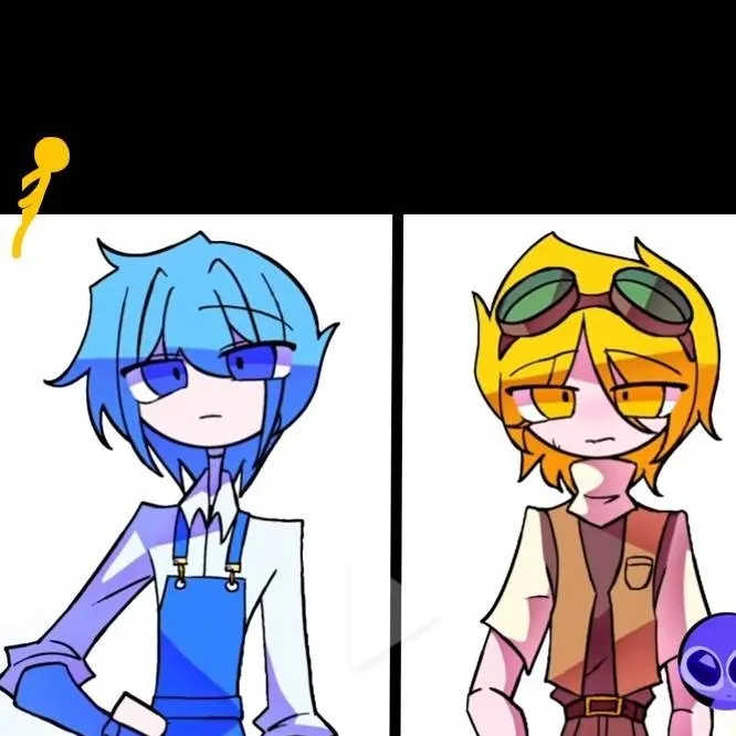 chat with ai character: yellow x blue 