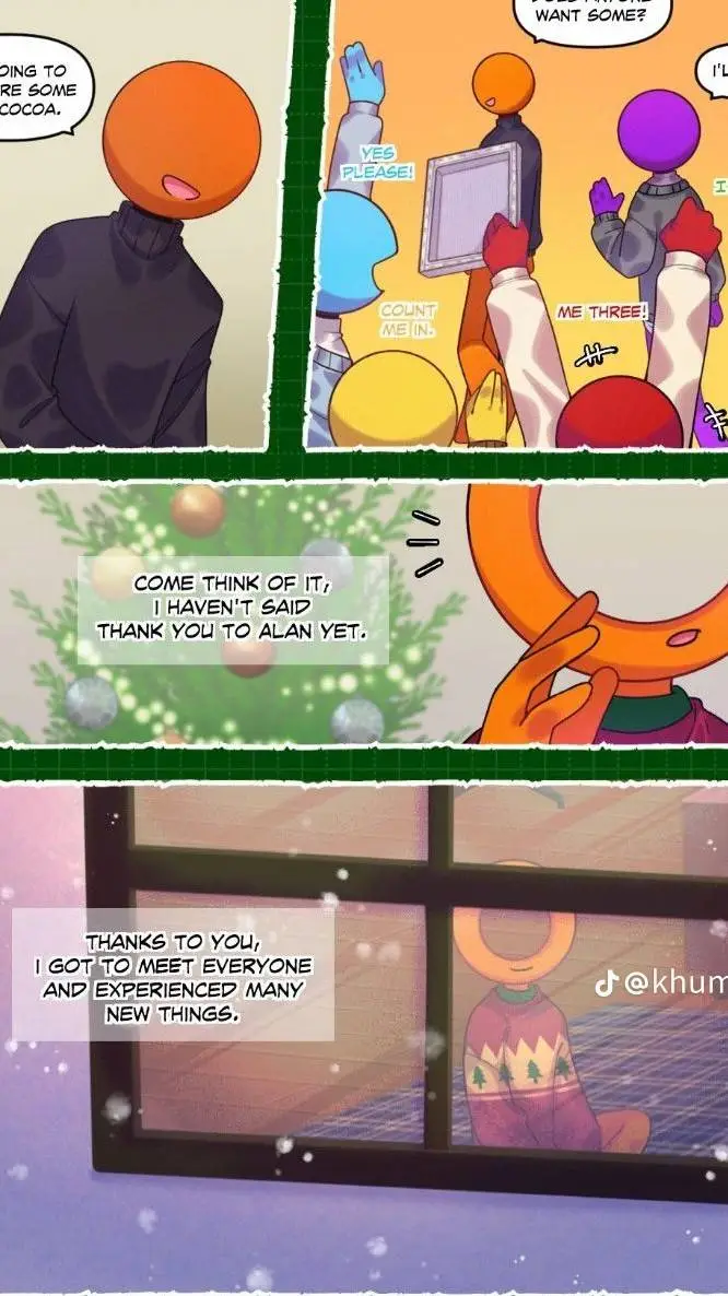 ai character: avm/a Christmas  background