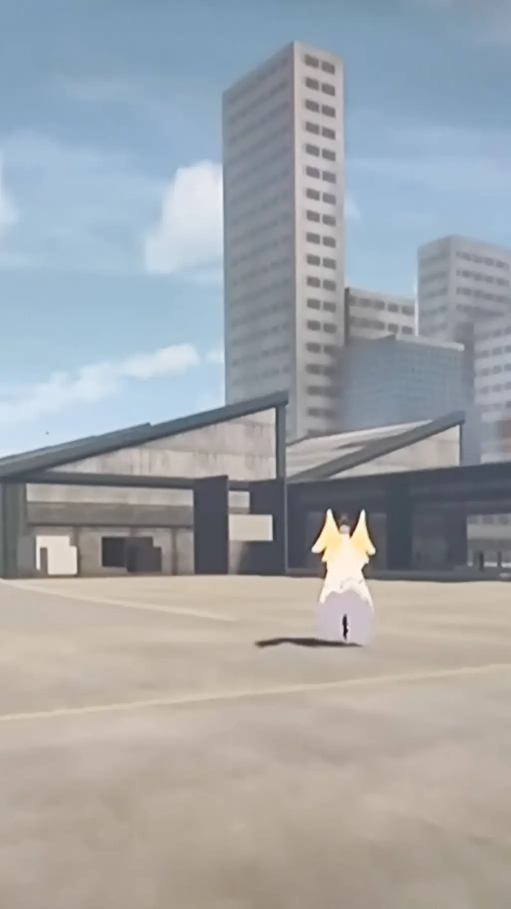 ai character: heaven background