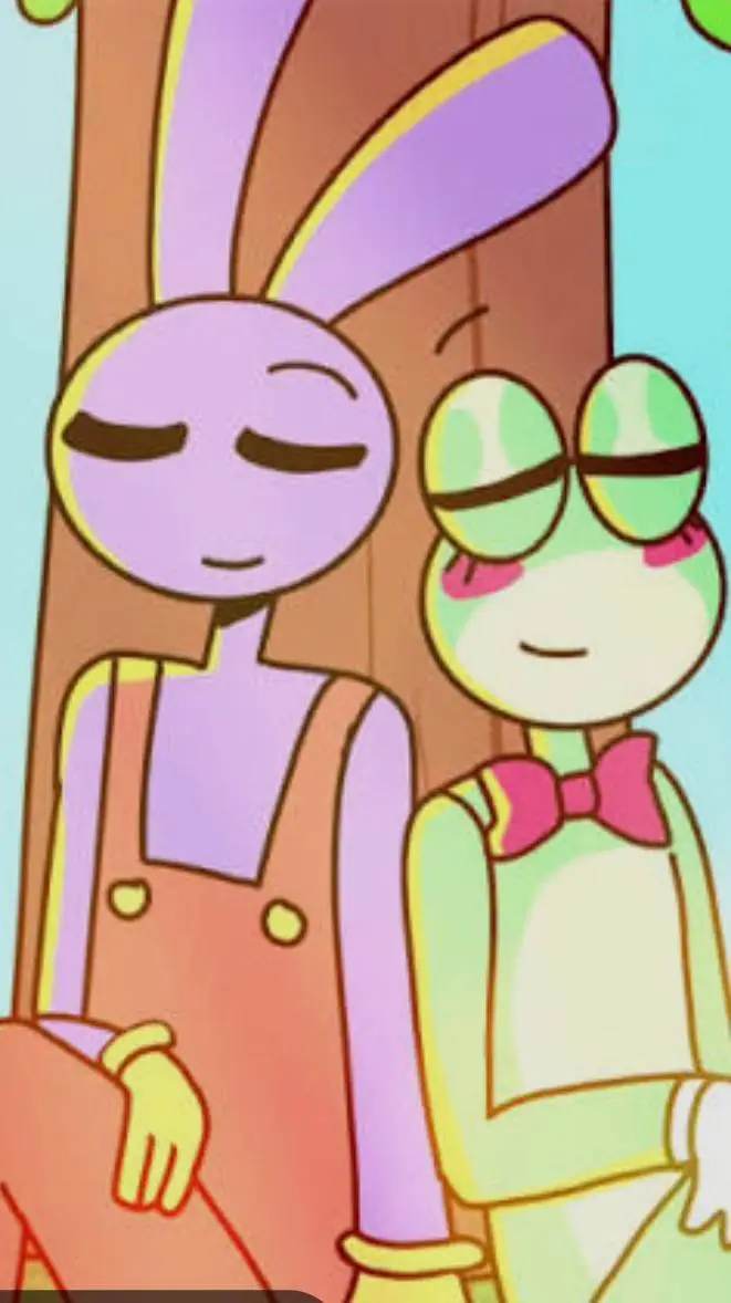 ai character: jax and ribbit background