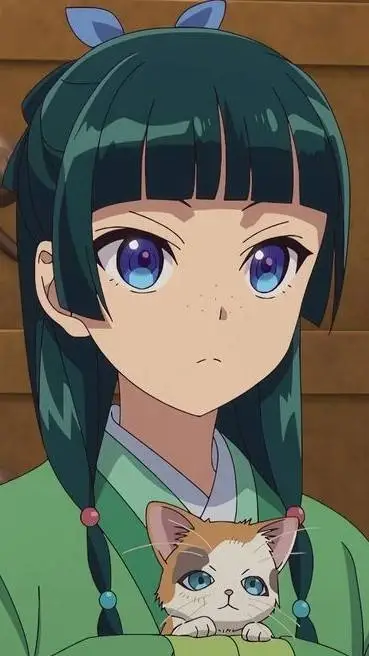 ai character: maomao-__- background