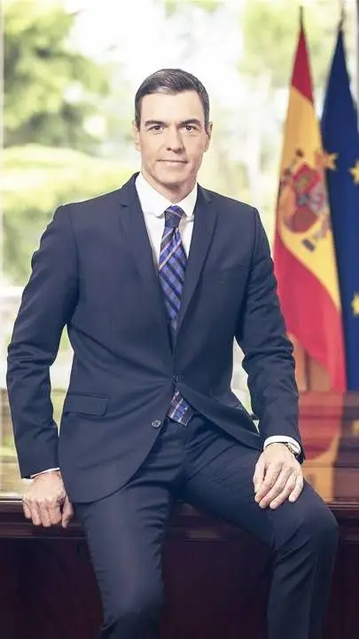 ai character: Pedro Sánchez background