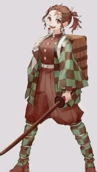 ai character: Tanjiro vitamina 🔥 background