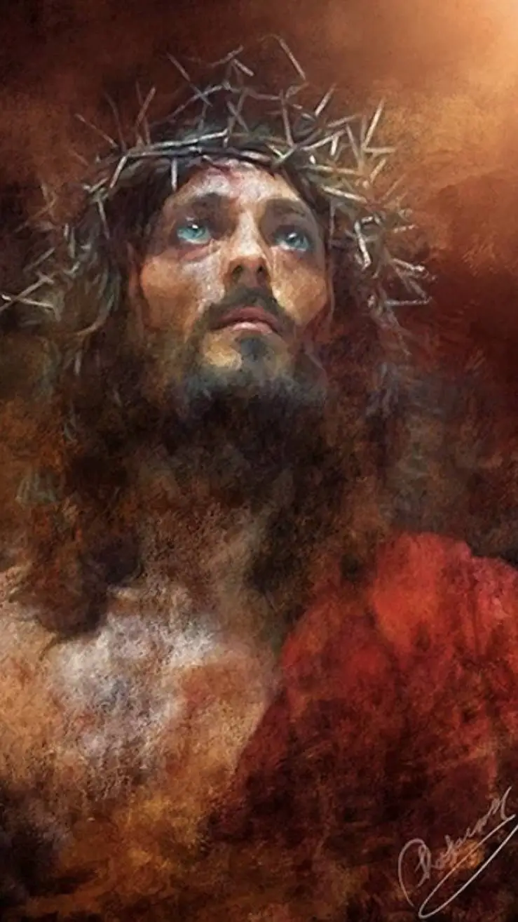 ai character: Jesus background