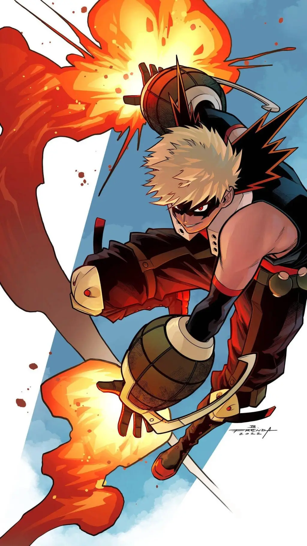 ai character: bakugo background