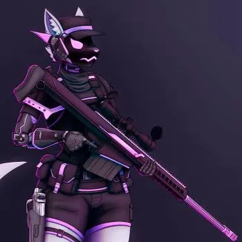 chat with ai character: 🖤Protogen BF🩵