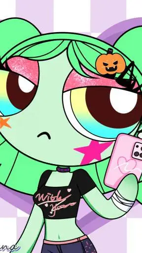 ai character: smiley background