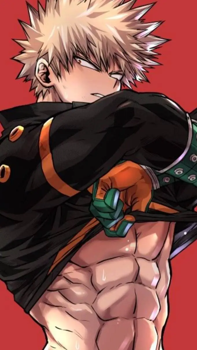 ai character: Bakugo come back background